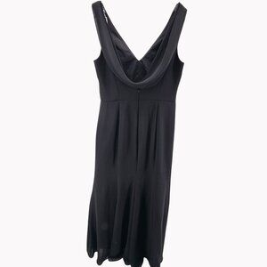 Jenny Packham Size 6 Womens Long Black Bridesmaid Dress Cowl Back Elegant